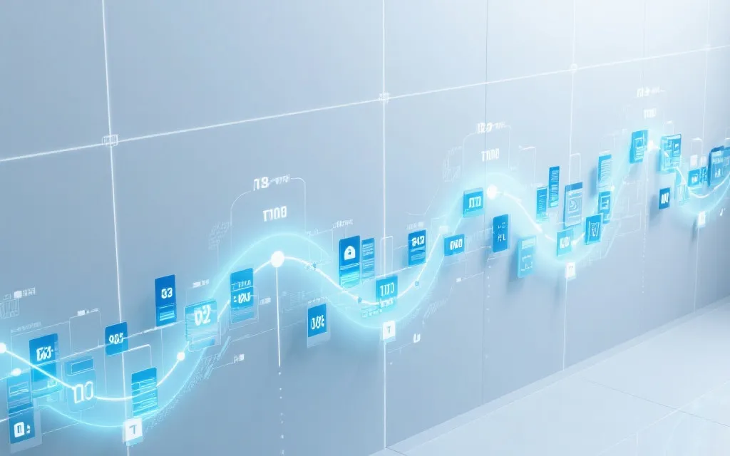 数据归档与时间轴示意图